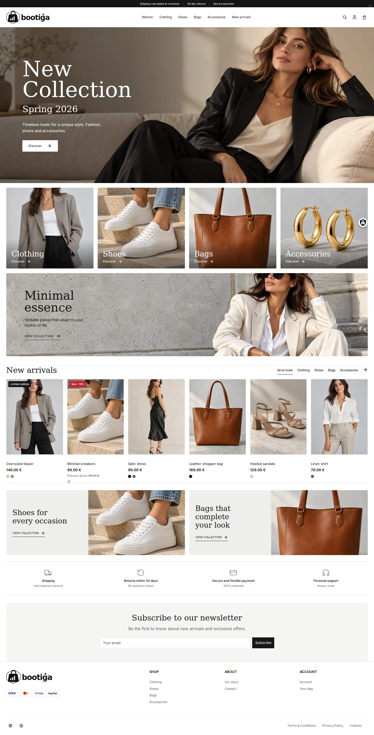 Bootiga Style online store demo