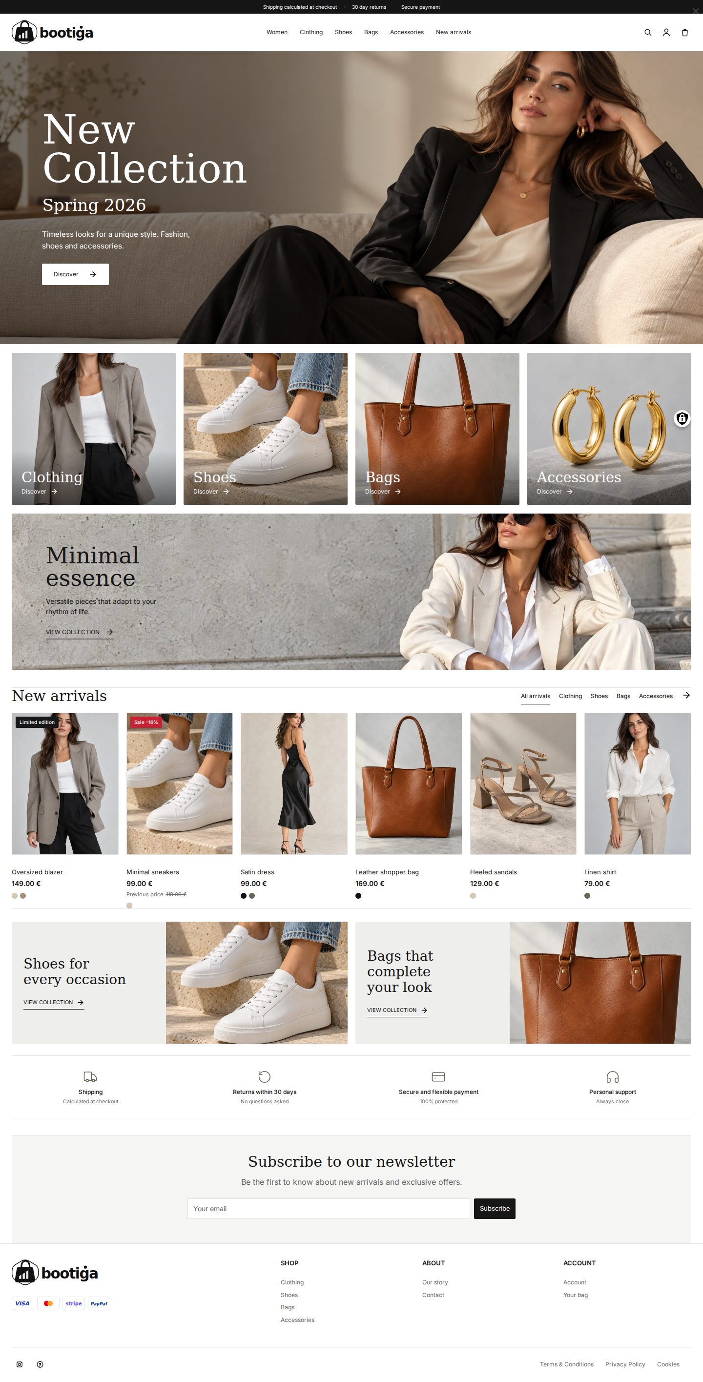 Bootiga Style online store demo