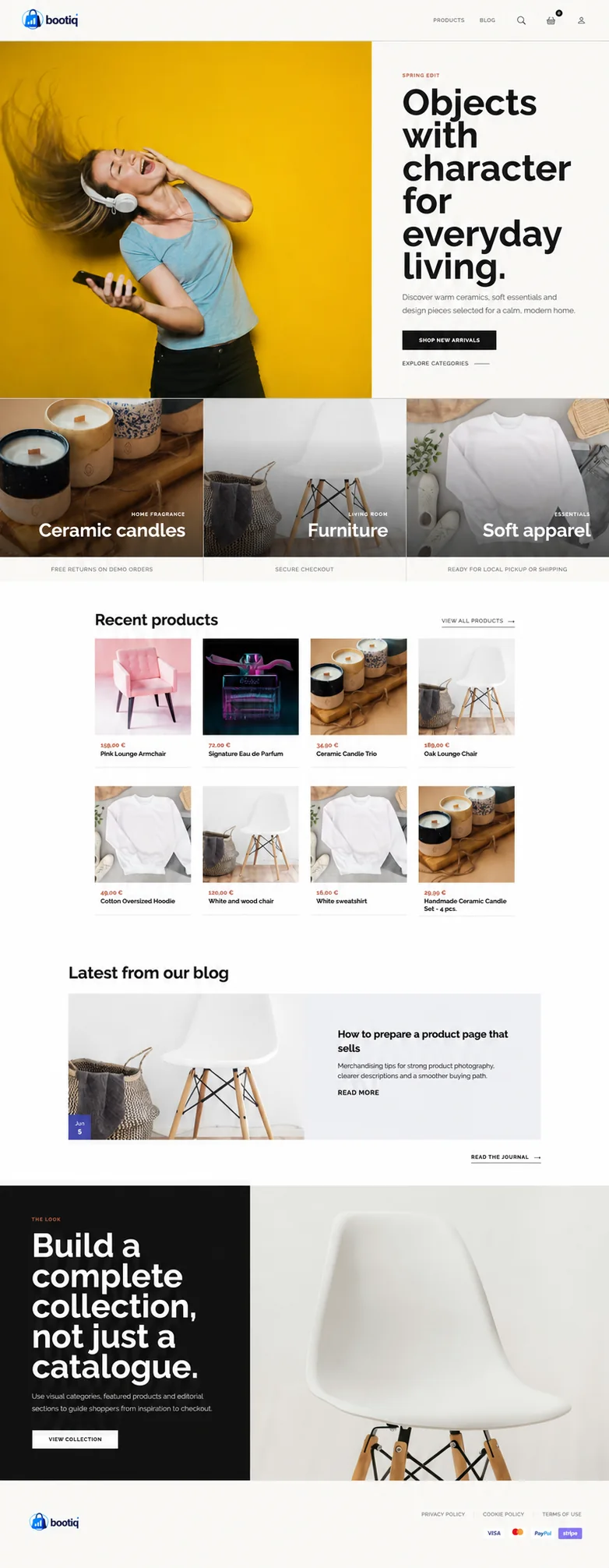 Bootiq online store demo